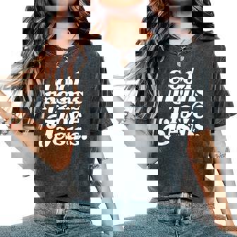 Cool Moms Love Jesus Retro Christian Mom Women's Oversized Comfort T-Shirt - Thegiftio