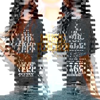 Cool Music Teacher Art For Men Women School Orchestra Coach Women's Oversized Comfort Colors T-Shirt | Mazezy