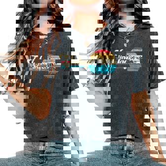 Cool Summer Beach Vacation Sunset Palm Tree Women's Oversized Comfort T-Shirt - Monsterry