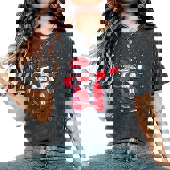 Cooler Dabbing Dab De Noël Pour T-shirt oversize confortable pour femme - Cadeauxyz