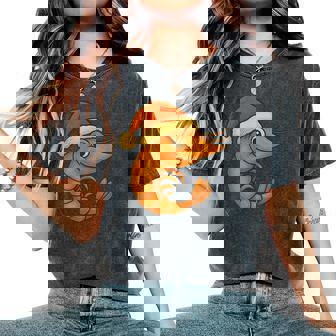 Costume De Crevettes Cool Avec Chapeau De Noël Pour Garçons Et Filles T-shirt oversize confortable pour femme - Cadeauxyz