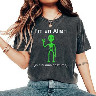 Costume Extraterrestre Extra Terrestre Dans Un Costume Humain T-shirt oversize confortable pour femme - Cadeauxyz