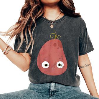 The Couch Potato Good Egg Teacher Halloween Costume Food Women's Oversized Comfort T-Shirt - Thegiftio