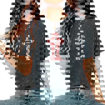 Croix Rouge Feuilles Dieu Jésus Religieux Chrétien Homme T-shirt oversize confortable pour femme - Cadeauxyz