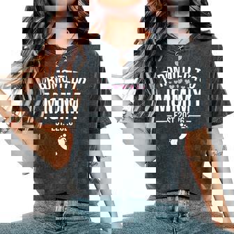 Cute 1St Time Mom Est 2026 New Mom New First Women's Oversized Comfort T-Shirt - Monsterry