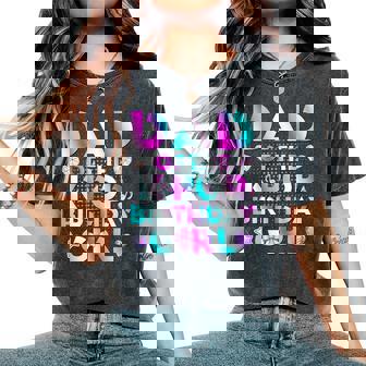 Dad Of The K-Pop Birthday Girls Korean Music Lovers Women's Oversized Comfort T-Shirt | Mazezy