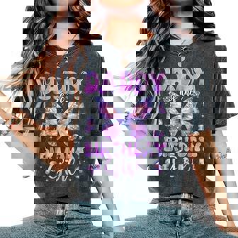 Daddy Of The Birthday Girl Butterfly Family Matching Women's Oversized Comfort T-Shirt | Seseable UK