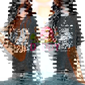 Daddy Pink Farm Cow Birthday Girl Matching Family Women's Oversized Comfort T-Shirt | Seseable FR