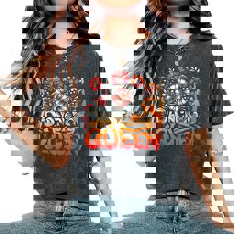 Dancing A Queen Dancing Vintage 70S 80S For Dance Parties Women's Oversized Comfort T-Shirt | Mazezy