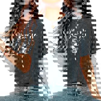 Dandelion Blow Me Gardener Dandelions Women's Oversized Comfort T-Shirt - Thegiftio