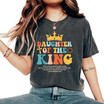 Daughter Of King Christian Inspiration Bible Verse Religious Women's Oversized Comfort T-Shirt - Thegiftio UK