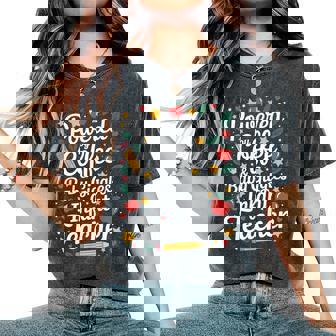 Daycare Provider Infant Teacher Quotes Toddler Teaching Women's Oversized Comfort T-Shirt | Seseable FR