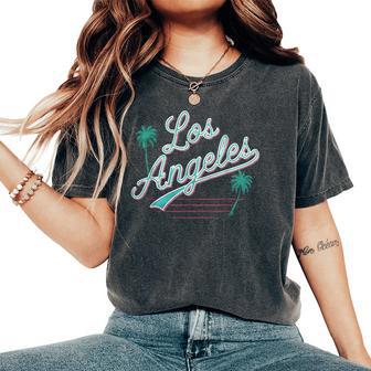 De Los Ángeles Es Es California Retro Camiseta extragrande cómoda para mujer - Regaloses