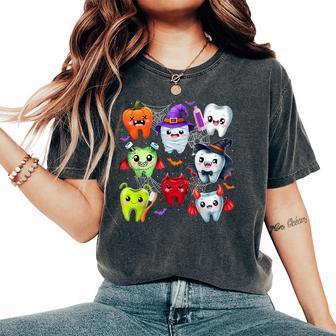 Dentist Dental Boo Crew Halloween Costume Th Men Women's Oversized Comfort T-Shirt - Thegiftio