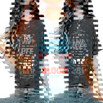 Dialysis Nurse First I Drink Coffee Then I Filter Blood Women's Oversized Comfort T-Shirt - Monsterry