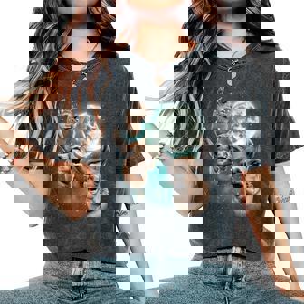 Divertente 3 Llama Che Ululatrano Meme Maledetto T-shirt comoda oversize da donna - Novitaregali