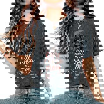 Divertente Cane Corso Mamma Cane Cane Corso Mamma Humor Citazione T-shirt comoda oversize da donna - Novitaregali