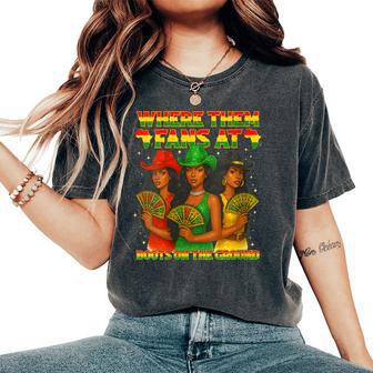 Donde Ellos Fan En Botas En Eluelo Negro Western Cowgirl Cuello Camiseta extragrande cómoda para mujer - Regaloses