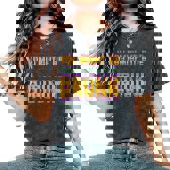 You Might Be Drunk Mardi Gras Drinking Humor Women Women's Oversized Comfort T-Shirt | Seseable FR