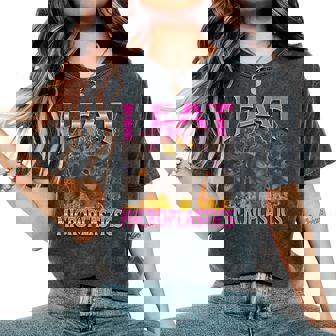 I Eat Microplastics Cat Meme Bootleg Graphic Women Women's Oversized Comfort T-Shirt - Monsterry