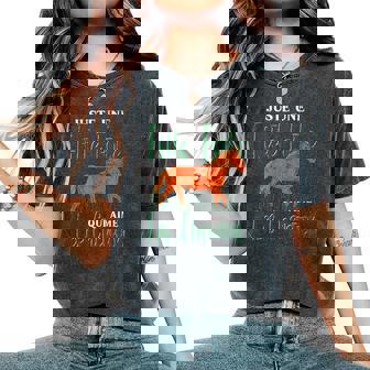 Équestre Juste Une Fille Folle Qui Aime Les Chevaux T-shirt oversize confortable pour femme - Cadeauxyz