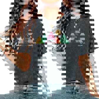 Estes Park Colorado Retro Mountain Ski Souvenir Women's Oversized Comfort T-Shirt - Thegiftio