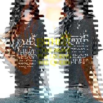 Esther The Brave The Legend The Queen Happy Purim Costume Women's Oversized Comfort T-Shirt | Seseable FR