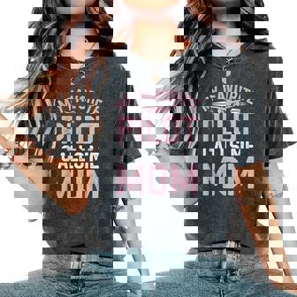 My Favorite Pilot Calls Me Momon Daughter T-shirt comoda oversize da donna - Novitaregali