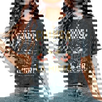 Fierce Chinga La Migra Panther Resist Human Rights Floral Women's Oversized Comfort T-Shirt | Seseable UK