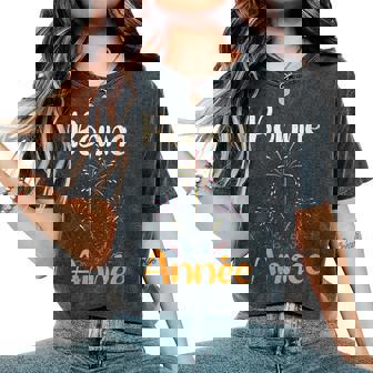 Fireworkseille Du Nouvel An Célébration Bonne Année T-shirt oversize confortable pour femme - Cadeauxyz