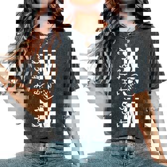 Flag Football Mom Of A Flag Football Player Mother Women's Oversized Comfort T-Shirt | Seseable UK