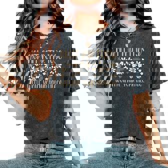 Floral Fight For Those Without Your Privilege Civil Rights Women's Oversized Comfort T-Shirt | Seseable FR