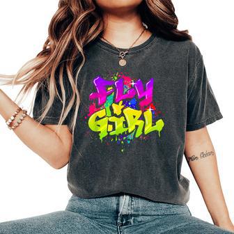 Fly Girl 80S 90S Old School Hip Hop Dance Women's Oversized Comfort T-Shirt - Thegiftio UK