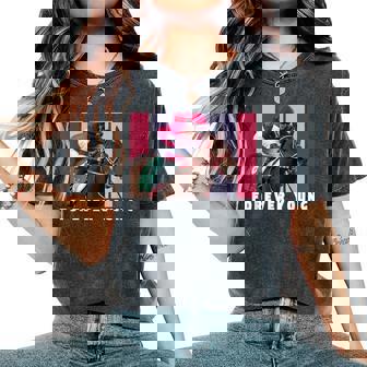 Forever Young Horse、競馬、デルマール、サンタアニタ レディースオーバーサイズコンフォートTシャツ - Kawaiitshirt