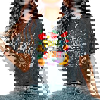 Fruit Of The Spirit Fruit Colorful Summer Vacation Christian Women's Oversized Comfort T-Shirt | Mazezy