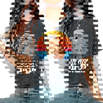 Don't Worry Be Capybara Capybara Hombres Niños Niños Jóvenes Es Camiseta extragrande cómoda para mujer - Regaloses