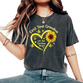 Grandmother First Time Grandma Let The Spoiling Begin Women's Oversized Comfort T-Shirt - Thegiftio UK