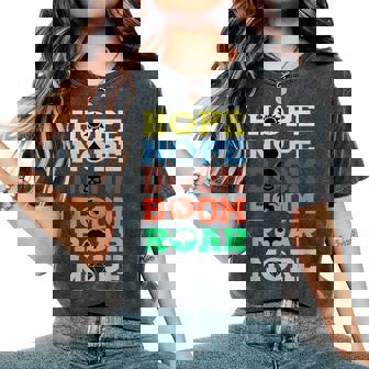 Hope Nope Doom Boom Roar More Man Vinatge Women's Oversized Comfort T-Shirt | Seseable UK