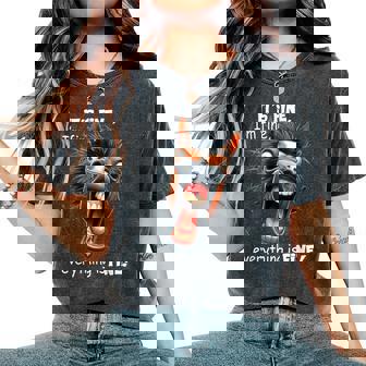 Horse It's Fine I'm Fine Everything Is Fine Women's Oversized Comfort T-Shirt | Mazezy