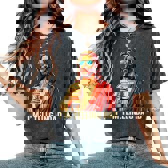 I'm Telling Dad Religious Christian Jesus Meme Women's Oversized Comfort T-Shirt | Seseable UK