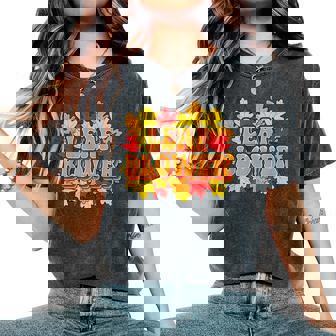 Leaf Blower Costume Fall Halloween Gardening Cleanup Women's Oversized Comfort T-Shirt - Monsterry