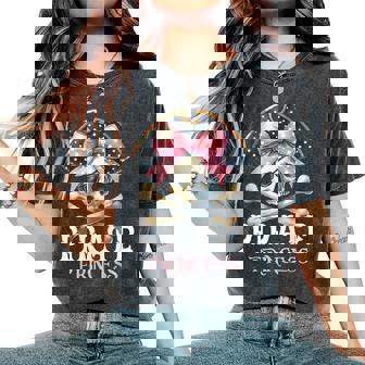 Pirate Princess Coquette Bow Halloween Costume Girls Women's Oversized Comfort T-Shirt | Seseable UK