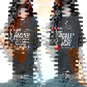 Radicalized By Basic Decency Vintage Floral Womens Women's Oversized Comfort T-Shirt | Seseable UK