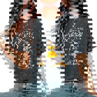 Retro On My Way To Stir Up Some Shit Sarcastic Humor Women's Oversized Comfort T-Shirt | Seseable UK