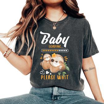 Futura Mamma Annuncio Per Il Bebè Futura Mamma Bradipi T-shirt comoda oversize da donna - Novitaregali