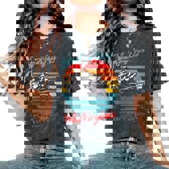 Gauley River West Virginia Water Rafting Canoeing Women's Oversized Comfort Colors T-Shirt | Mazezy