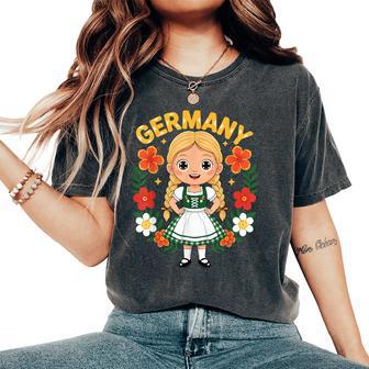Germany German Girl Traditional Dress Flowers Heritage Women's Oversized Comfort T-Shirt - Thegiftio UK