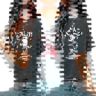 Gimnasio Dama Gato Divertido Fitness Entrenamiento Dulce Es Camiseta extragrande cómoda para mujer - Regaloses