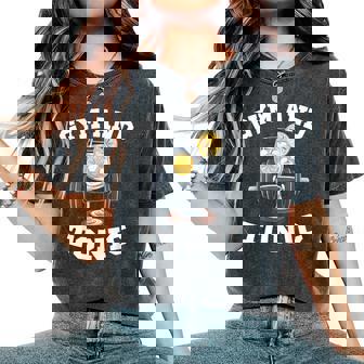 Gimnasio Y Tónico Divertido Entrenamiento Beber Broma Camiseta extragrande cómoda para mujer - Regaloses