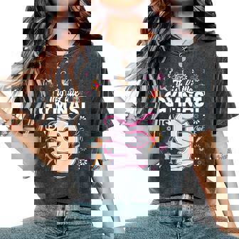 Ginnastica Di 9 Anni Di Età Della Ragazza Di Compleanno Tumbling Ginnastica T-shirt comoda oversize da donna - Novitaregali